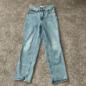 GOOD AMERICAN GOOD 90’S HIGH WAIST WIDE LEG JEANS (BLUE 506) SIZE 4